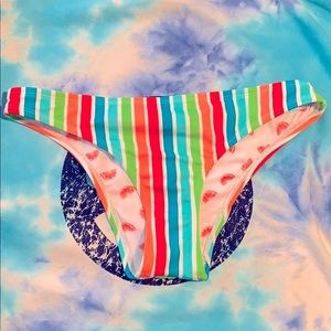Y2K Vintage The Bikini Lab Stripe Bottoms